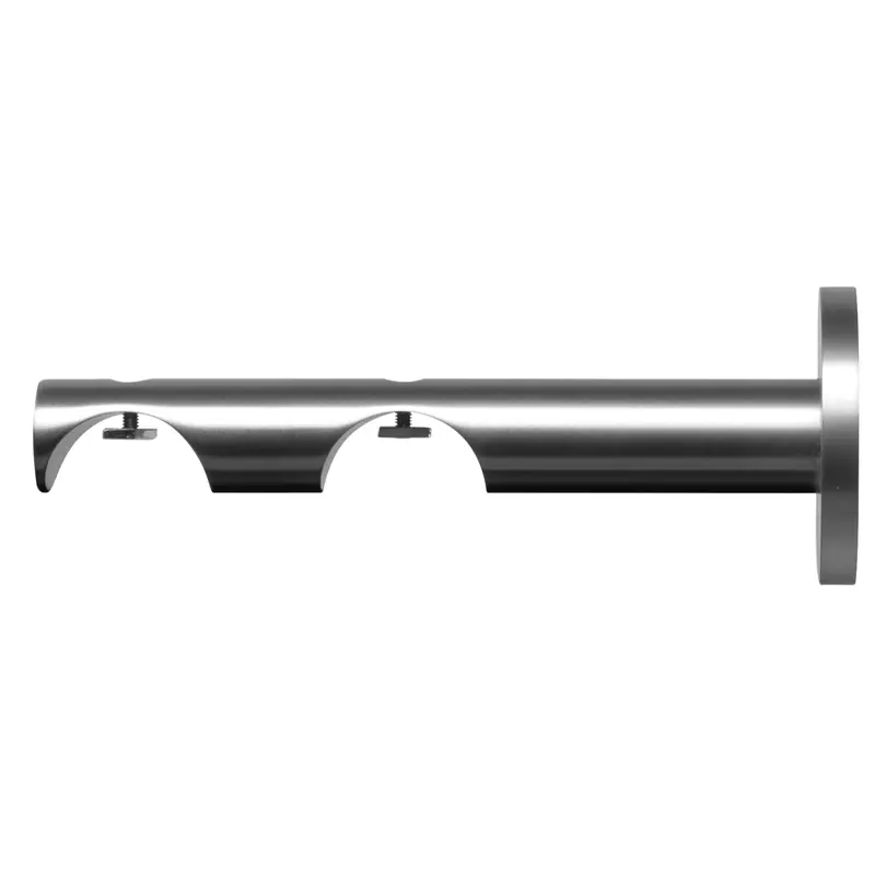 Double Wall Bracket For 40mm, 100/160mm Proj Satin Nickel