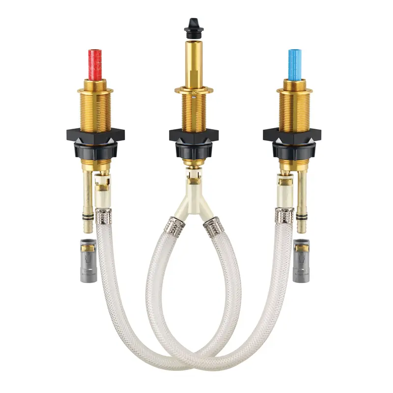 M-Pact Two handle roman tub valve adjustable 1/2" crimp ring PEX connectionN/A