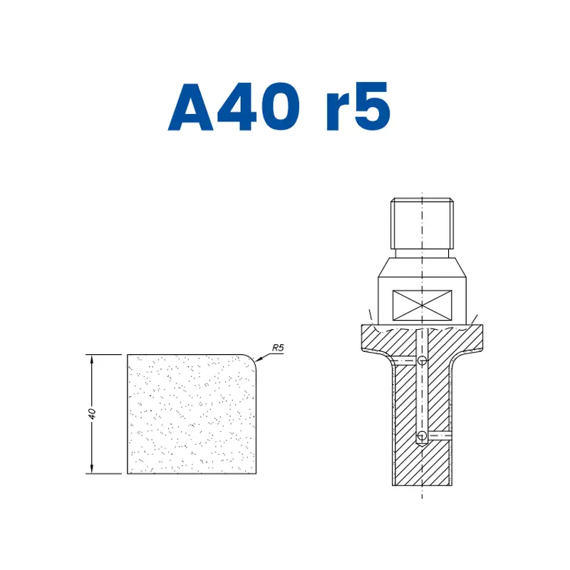 A40 r5(40mm r5 Eased Edge)EHS Kit (All materials high speed) / 1