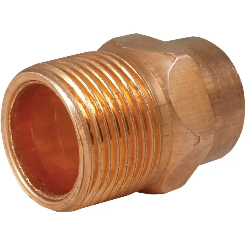 Elkhart Products 80310CP Pipe Adapter, 1/2 in, Sweat x MIP, Copper
