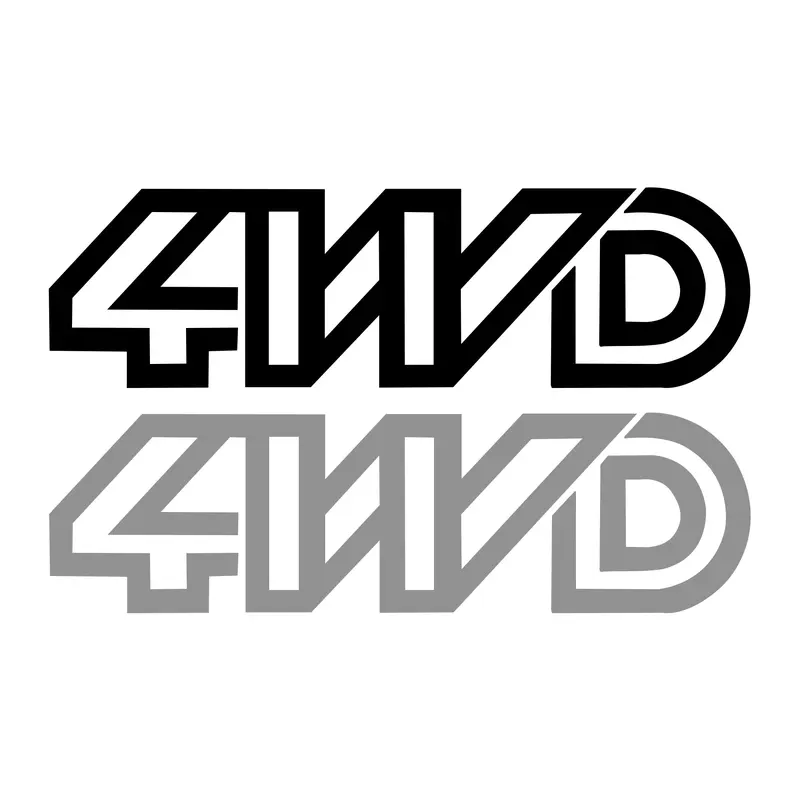 4WD DecalBlack