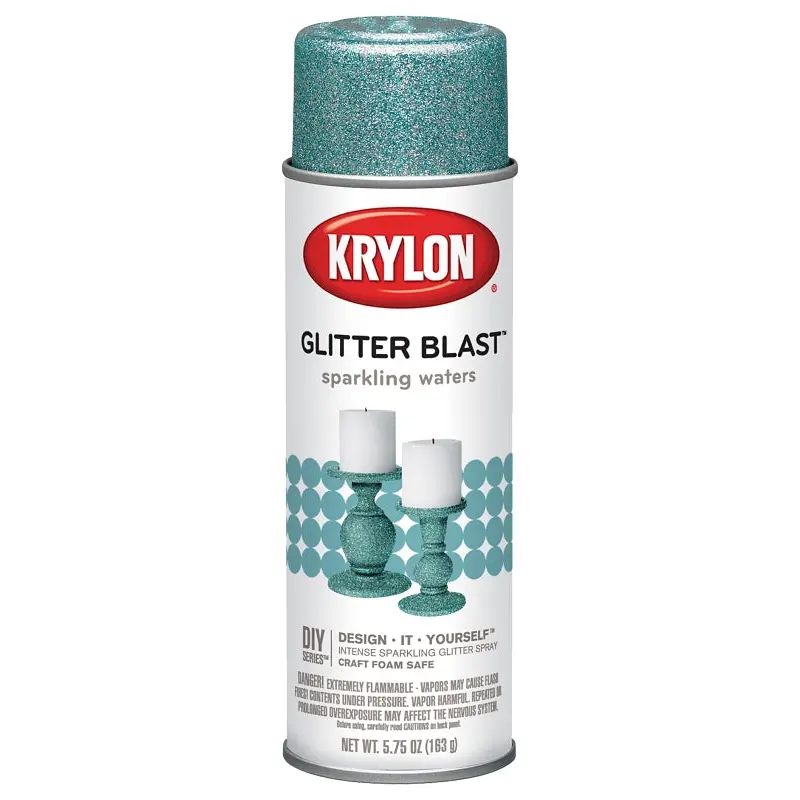 Krylon K03810A00 Craft Spray Paint, Glitter, 5.75 oz, Can