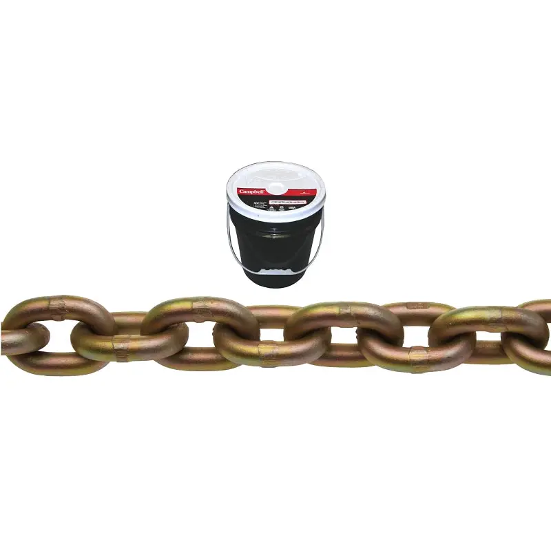 BARON TP7038P Transport Chain, 3/8 in, 63 ft L, 6600 lb Working Load, 70 Grade