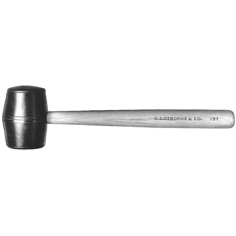 C.S. Osborne Black Rubber Mallet