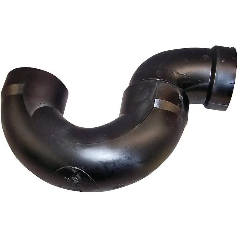 Canplas 103201SBC P-Trap, 1-1/2 in, Hub, ABS, Black