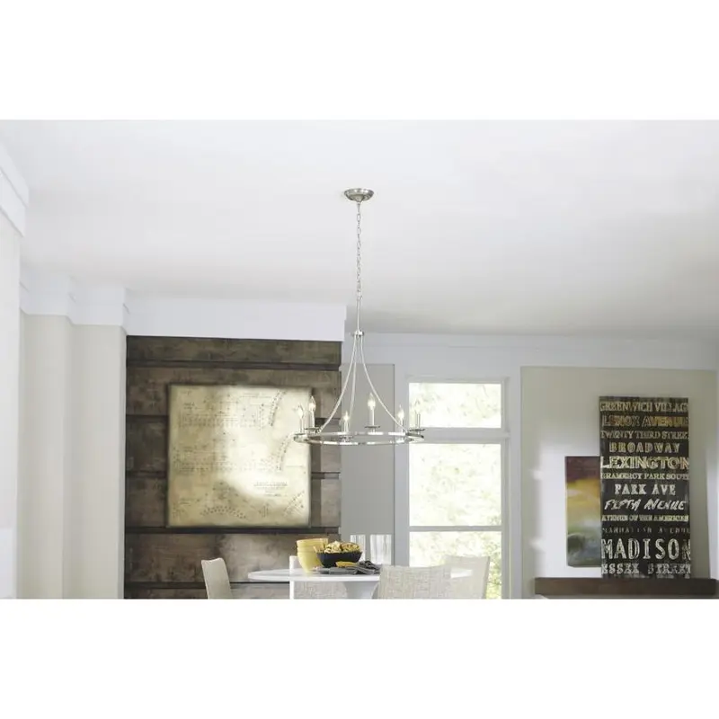 allen   roth 6-Light Brushed Nickel Transitional Chandelier
