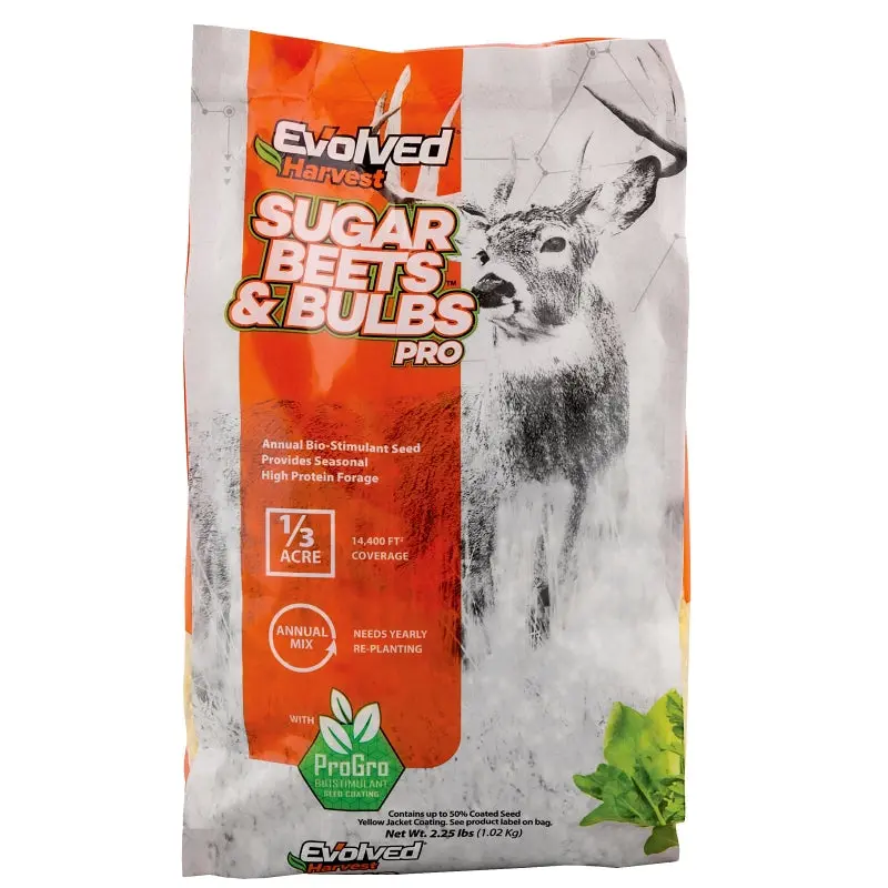 Evolved Sugar Beets and Bulbs Pro Series EVO73040 Food Plot Seed, Sweet Flavor, 2 lb