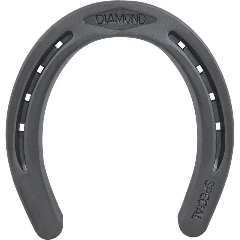 Diamond Farrier DS2B Horseshoe, 1/4 in Thick, #2, Steel