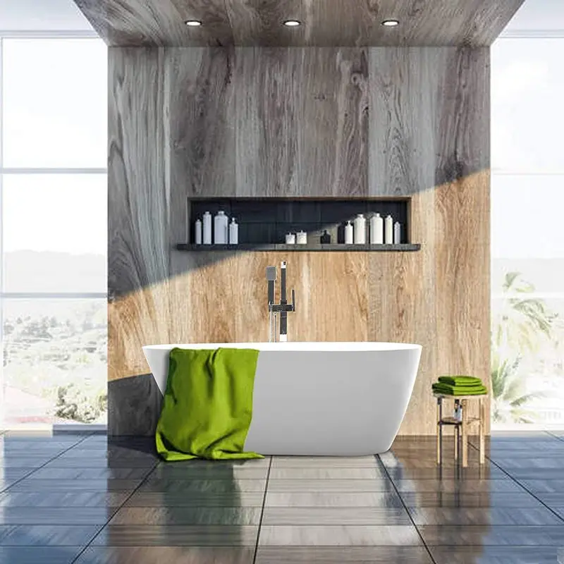 Bayonne 59 in. Acrylic Flatbottom Freestanding Bathtub in WhiteWhite / 93 / 66.9