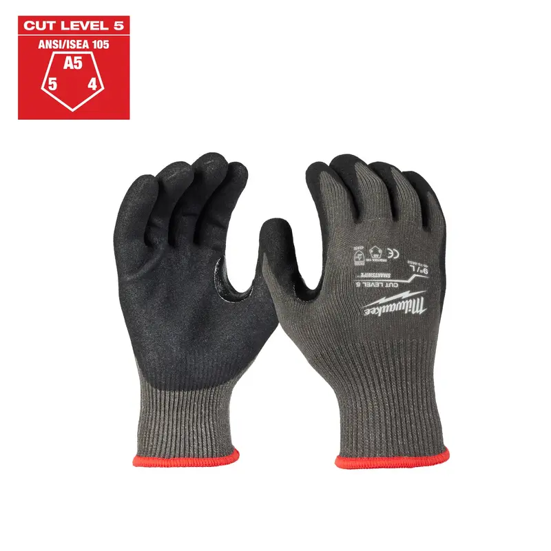Milwaukee 48-73-8651E Cut Level 5 Nitrile Dipped Gloves - M (12 Pack)