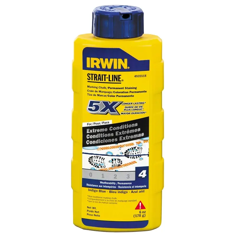 Irwin 4935518 Marking Chalk Refill, Indigo Blue, Permanent