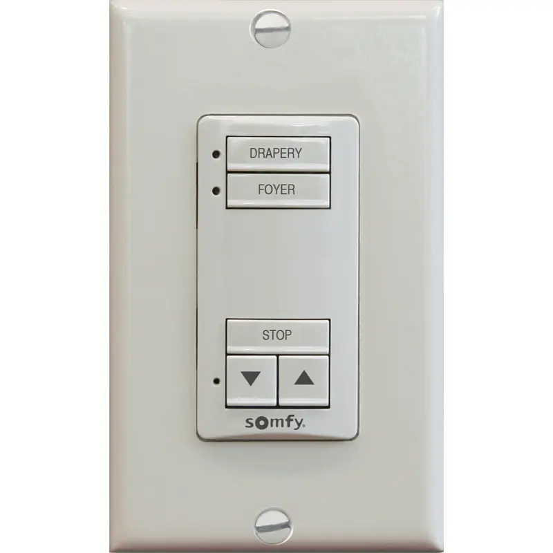 Somfy DecoFlex WireFree RTS 2 Channel Wall Switch - Various ColorsPure