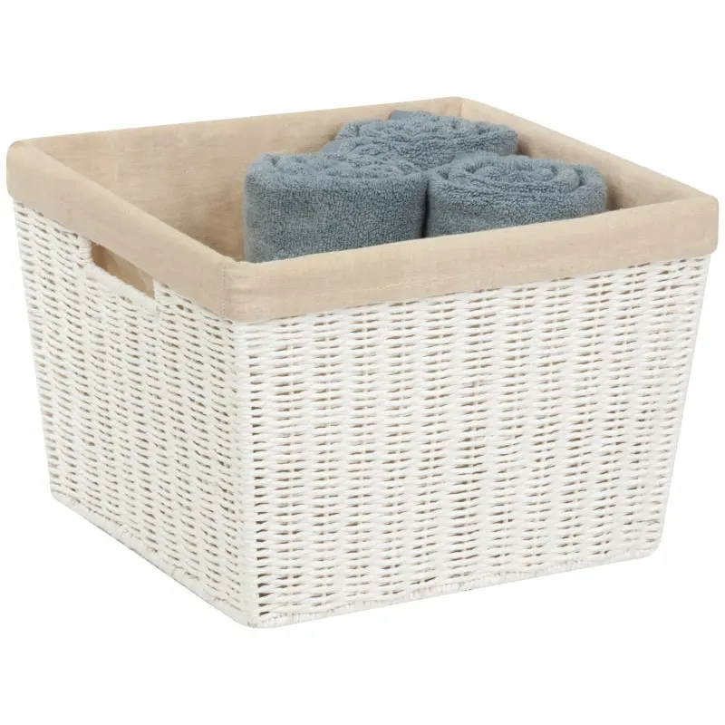 Honey-Can-Do STO-03561 Storage Basket, Paper, White