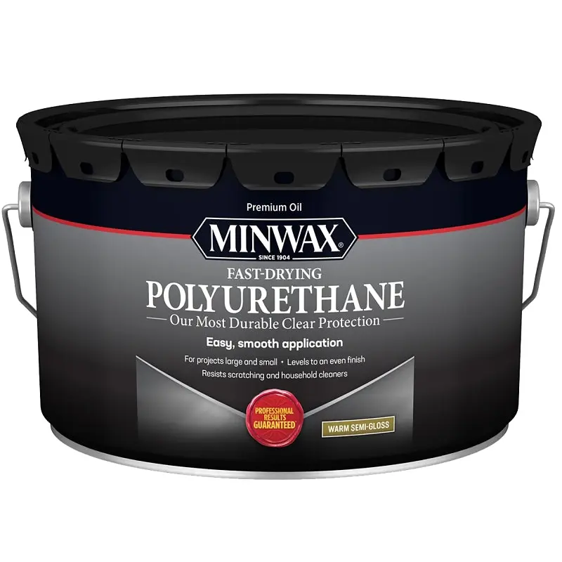 Minwax 71058000 Polyurethane, Gloss, Liquid, Clear, 2.5 gal, Can
