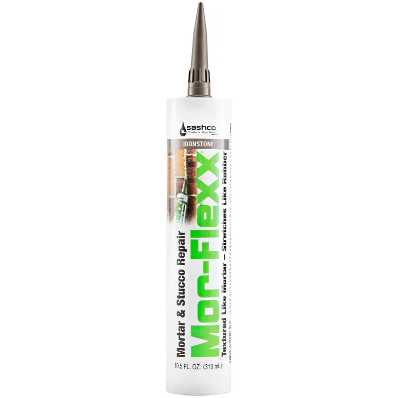 Sashco 15030 Mortar and Stucco Repair, Ironstone, Viscous Paste, 10.5 oz, Cartridge