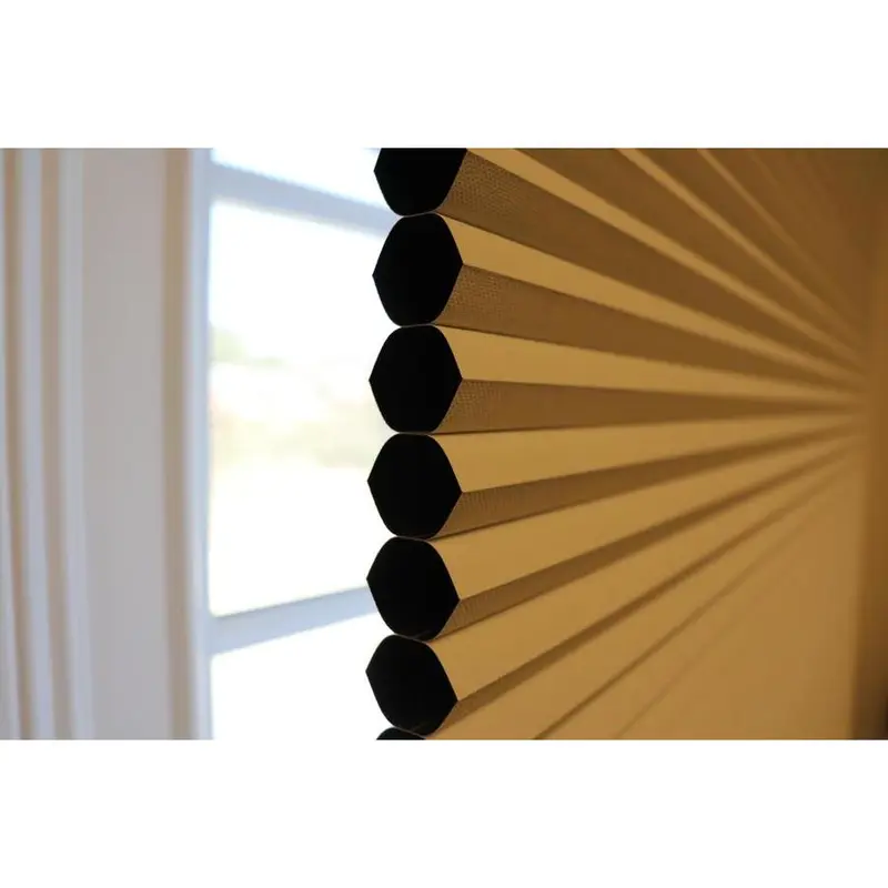 allen   roth 61.5-in x 64-in Linen Blackout Cordless Cellular Shade