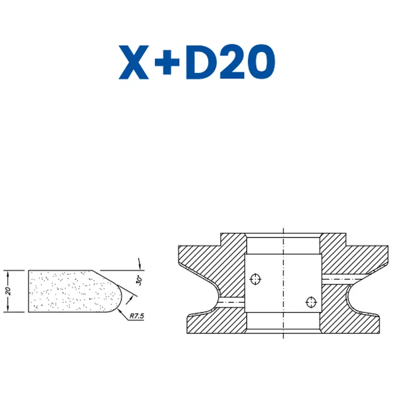 X D20(20mm Knoll - Line 60 (Bore 35))EHS Kit (All materials high speed) / Breaker
