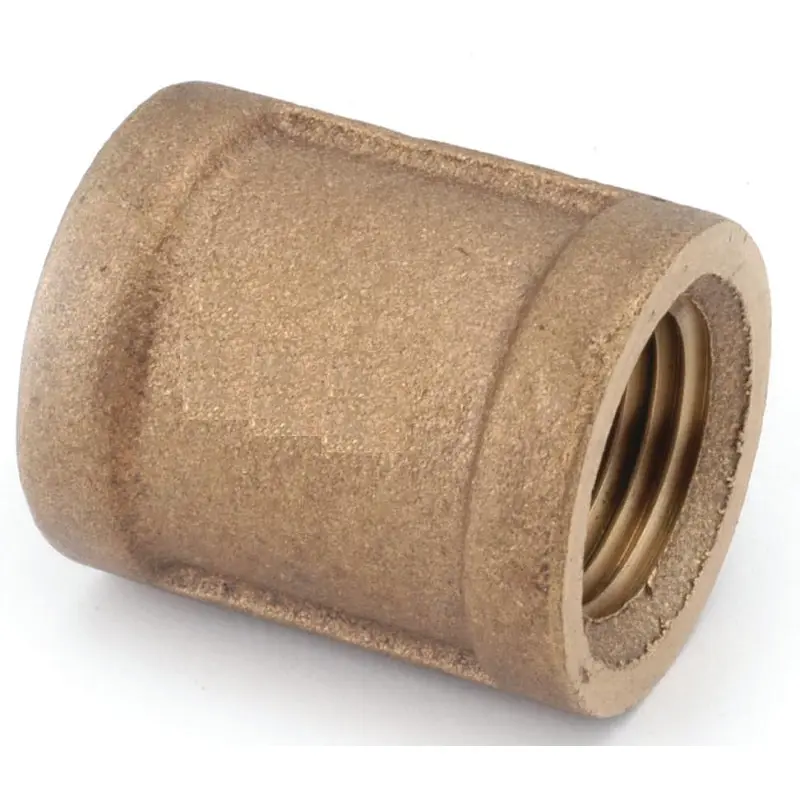 Anderson Metals 738103-06 Pipe Coupling, 3/8 in, FIPT, Brass
