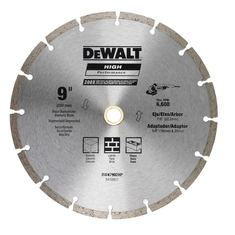 DEWALT DW47902HP 9" Segmented Diamond Blade