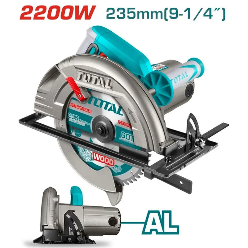 TOTAL Circular Saw 2.200W - 235mm (TS1222356)