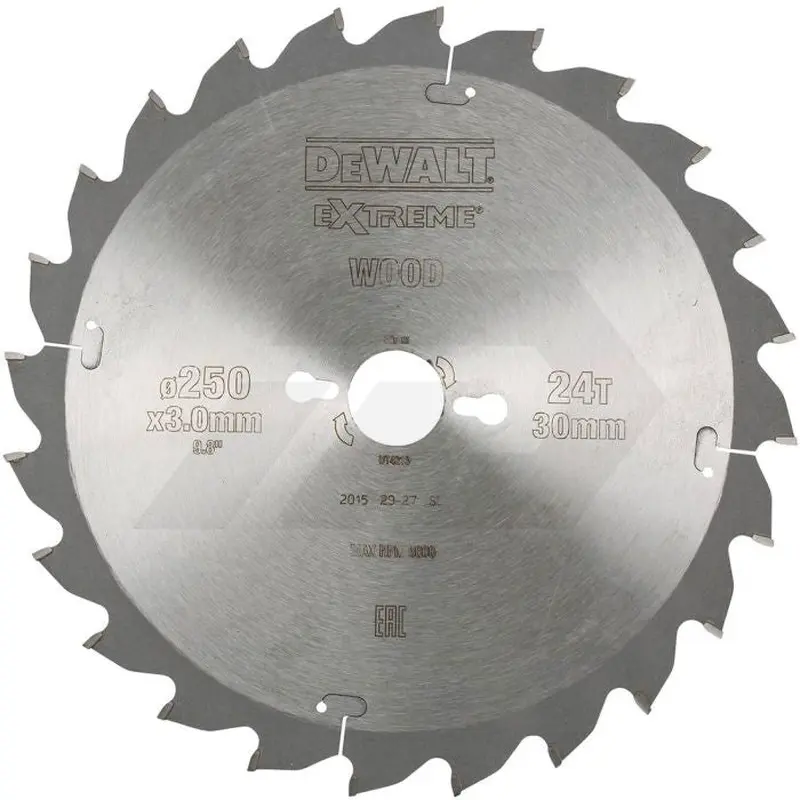 DEWALT Mitre Saw Blade 216mm 24 Teeth