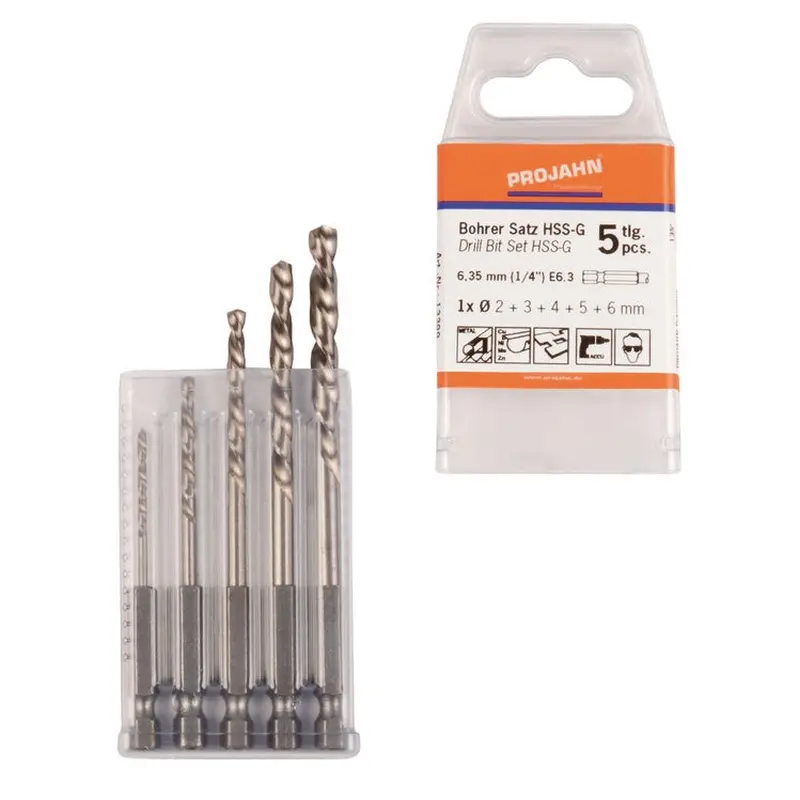 Twist Drill Set HSS-G hexagonal shank 5 pcs | 13399