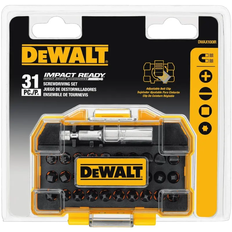 DeWALT DWAX100IR Screwdriver Bit Set, Steel