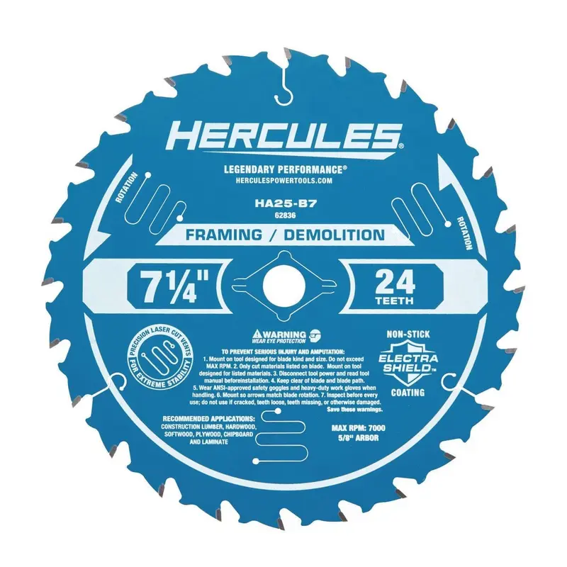 7-1/4 in. 24T Circular Saw Blade - Framing/Demolition