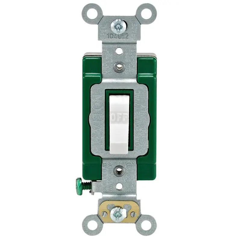 30 Amp Industrial Double Pole Switch, White0.26 / each