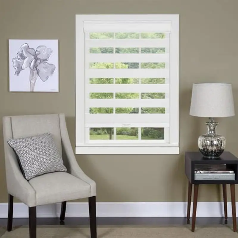 Achim Celestial Sheer Shade 34-in x White Light Filtering Cordless Roller Shade