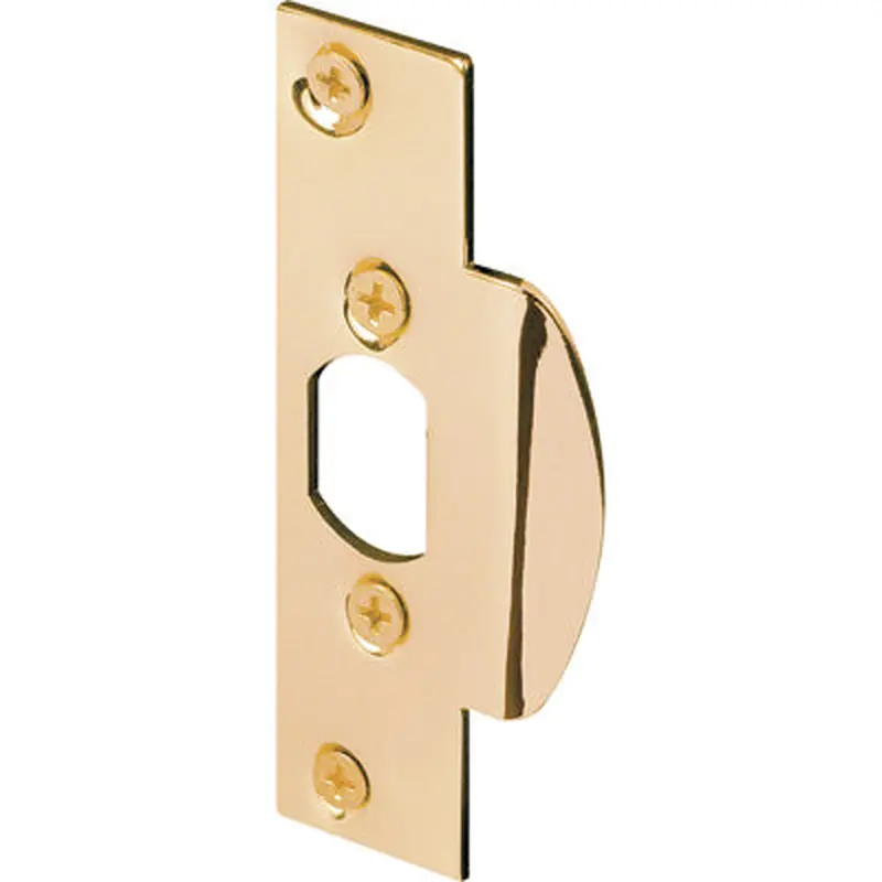 Prime-Line Brass Plated High Security Latch Lip Strike5"