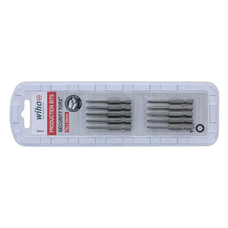 Wiha Security Torx Power Bit T8s Pack of 10 Bits