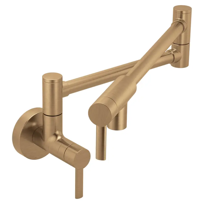 Modern Wall Mount Swing Arm Pot FillerChrome