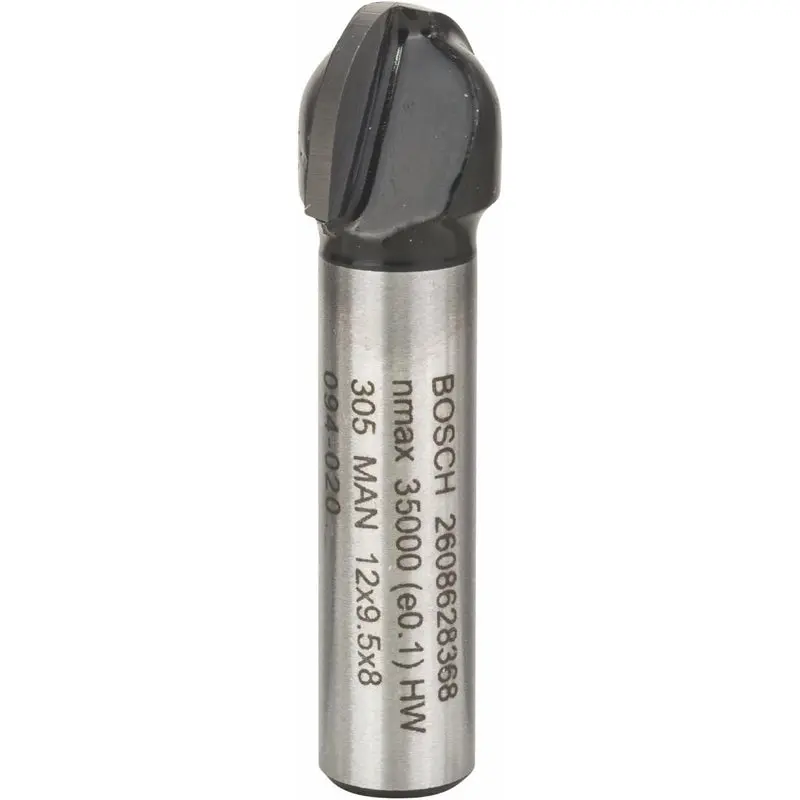 Core Box Bit 8mm, R1 6mm, D 12mm, L 9,2mm, G 40mm