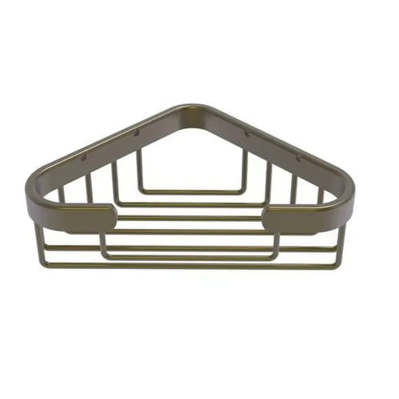 Allied Brass Corner Soap Basket in Antique Brass