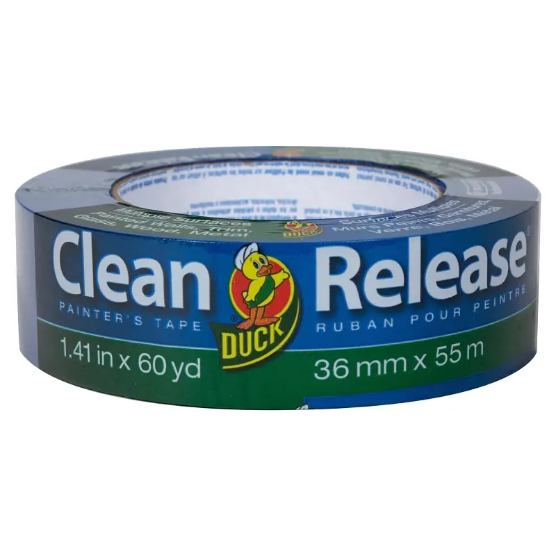 Duck Clean Release 240194 Painter's Tape, 60 yd L, 1.41 in W, Blue