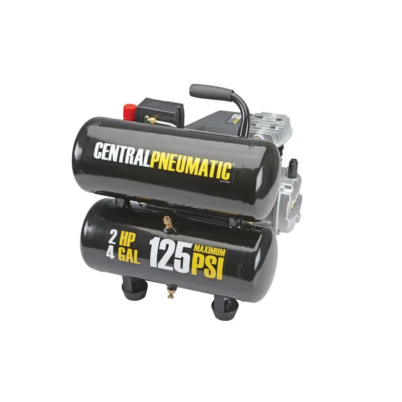 4 gallon 2 HP 125 PSI Twin Tank Air Compressor