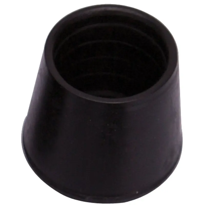 ProSource FE-50637-B Furniture Leg Tip, Round, Rubber, Black, 1-1/8 in Dia, 1.6 in H