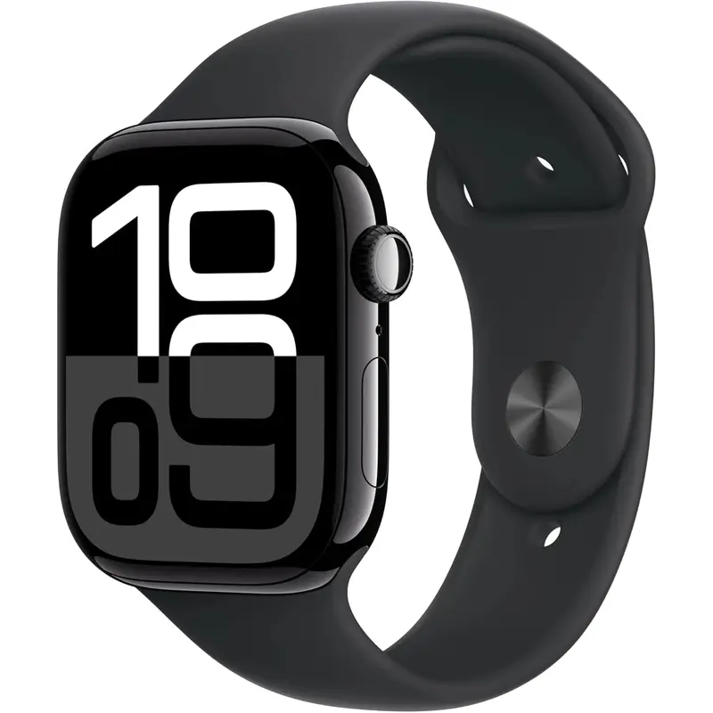 Apple Watch Series10 GPS 46mm Jet Black Aluminium Case | Black Sport Band