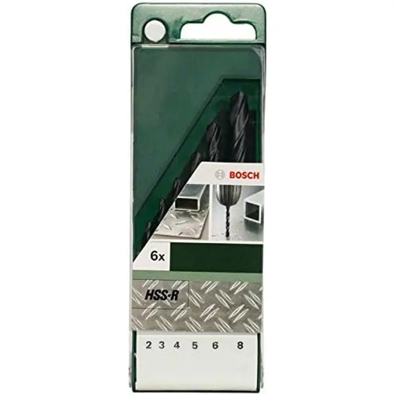 Metal Drill Bit HSS-R Set 2-8mm 6pcs