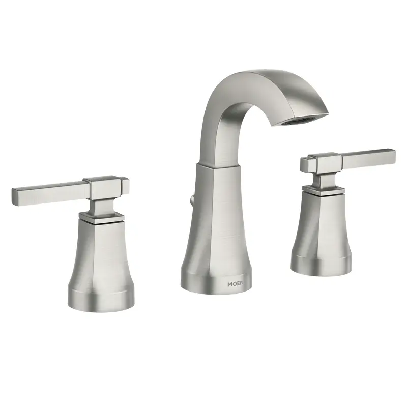 Ayda Two-Handle Widespread Bathroom Sink FaucetSpot Resist Brushed Nickel