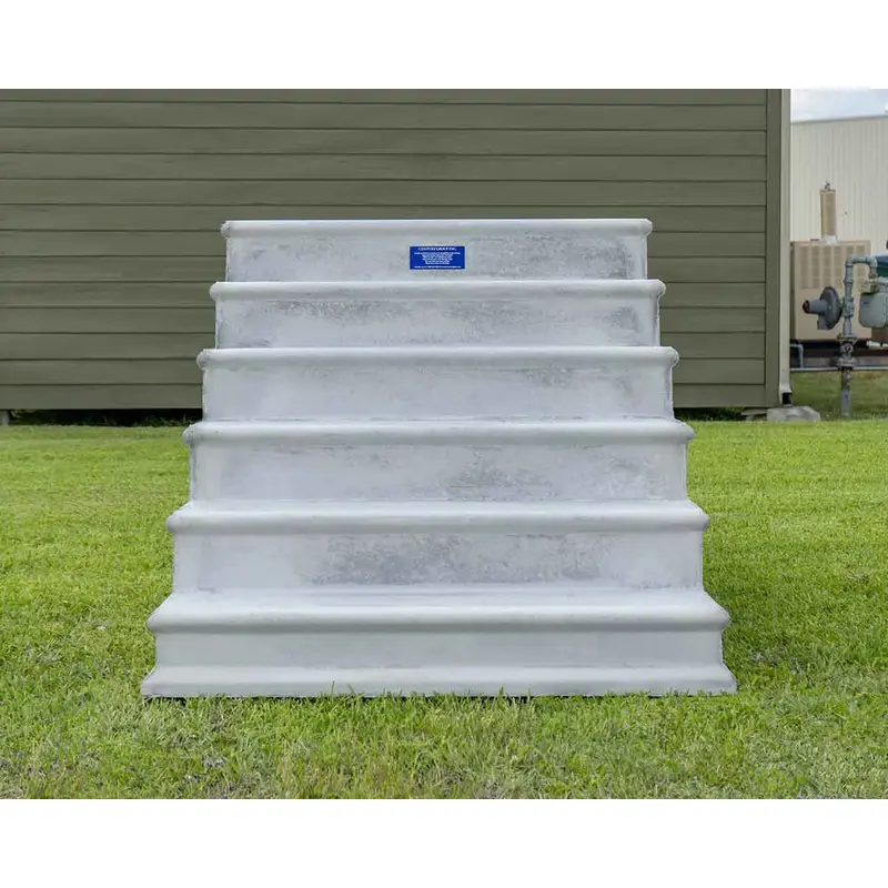 Century Concrete Steps 6 Tread 7 Rise42" x 66" x 48"