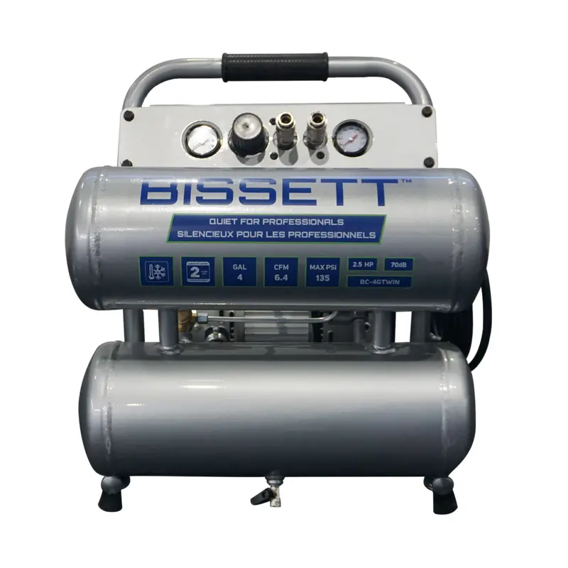 BISSETT BC-4GTWIN 4 Gal Twinstack Compressor