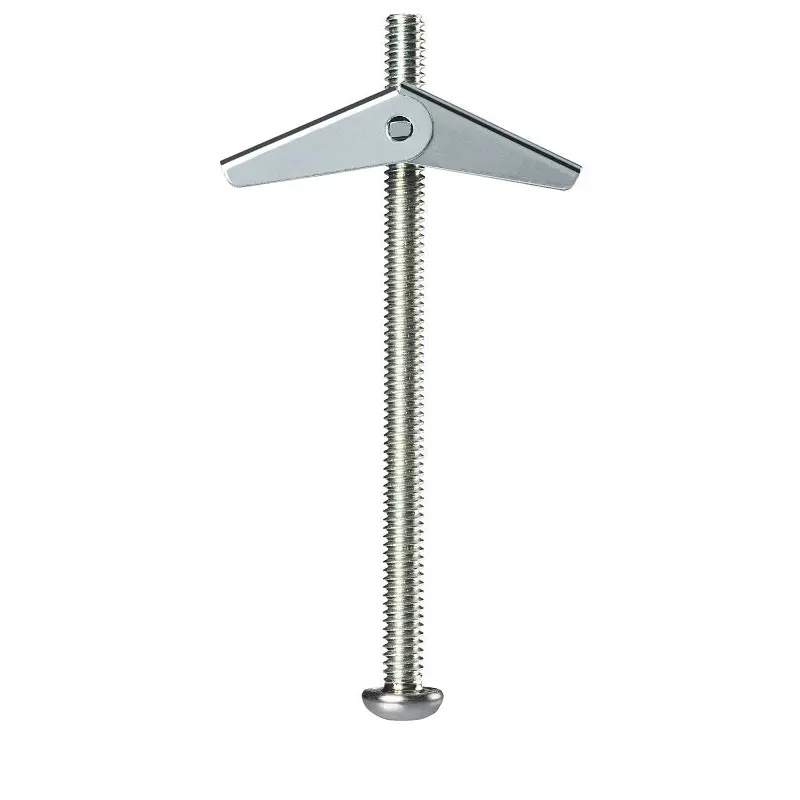 COBRA ANCHORS 085Y Spring Toggle Bolt, 2 in L, Steel, 95 lb