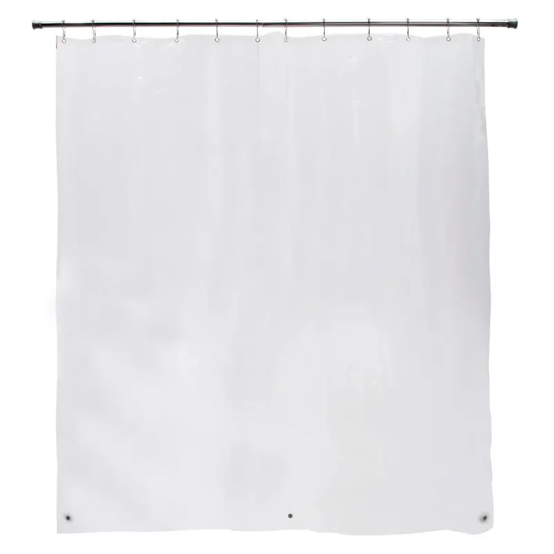 Kenney KN61443 Shower Liner, 72 in L, 70 in W, PEVA, Clear