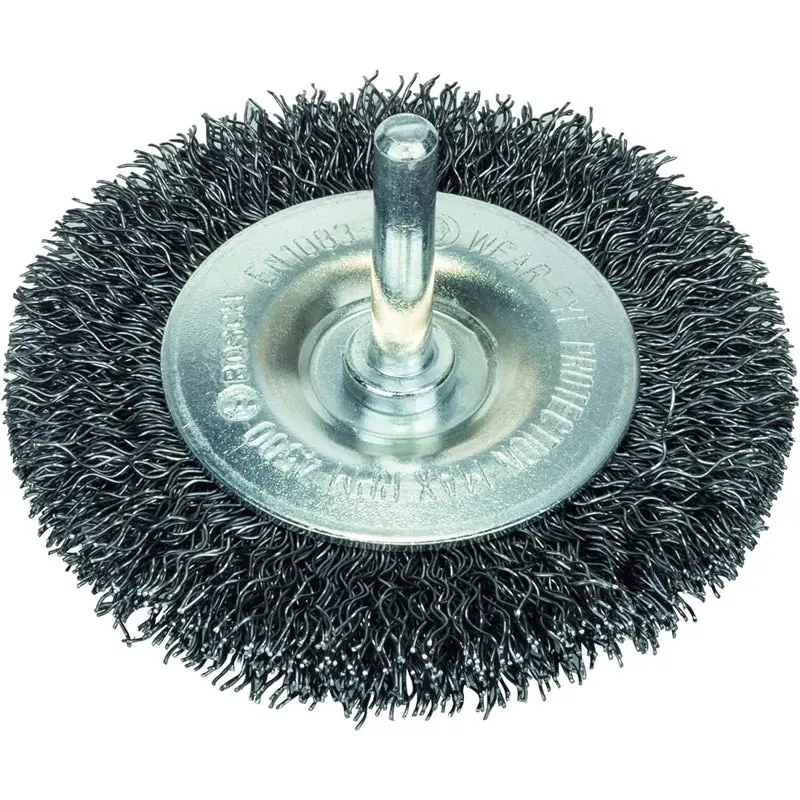 Wire Wheel 75mm Crimped Steel 6mm Shank