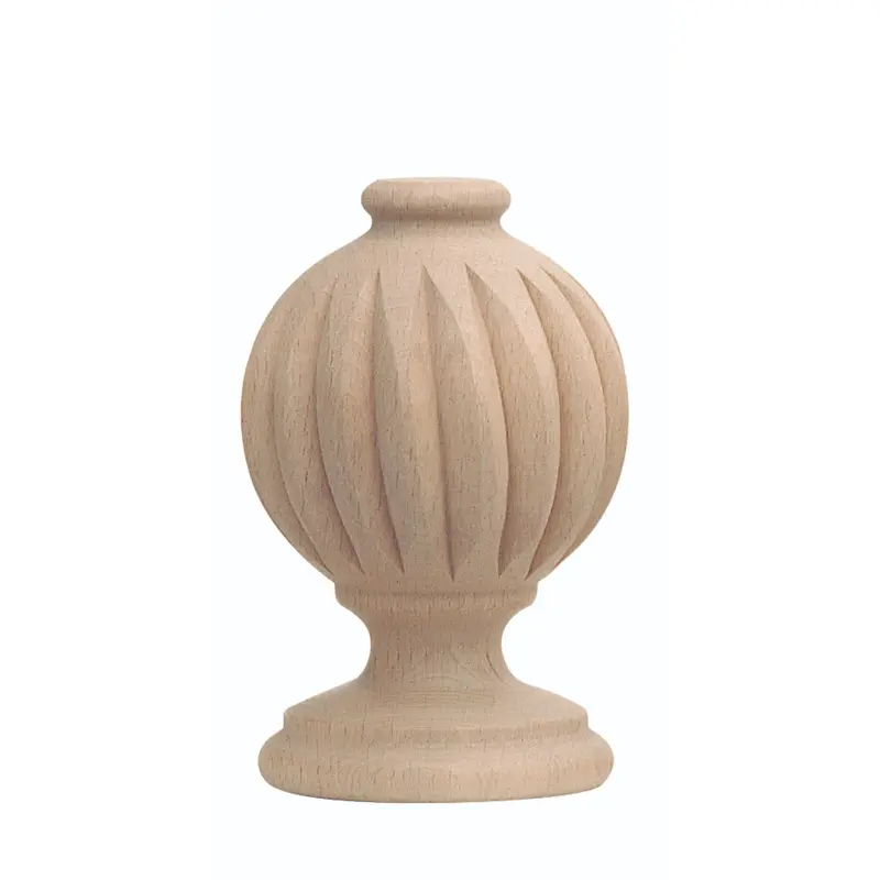 Finial Fluted Ball U 2-3/4"