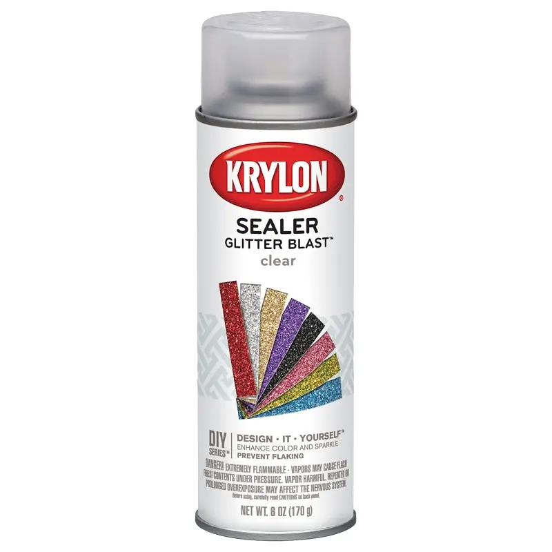 Krylon K03800000 Craft Spray Paint, Glitter, Clear, 6 oz, Can