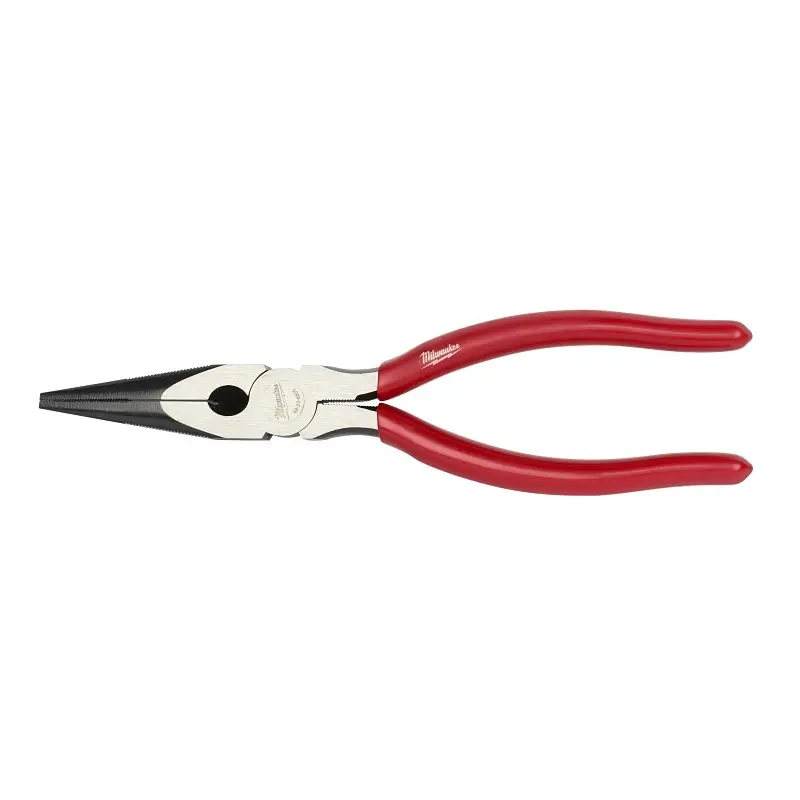 Milwaukee 48-22-6501 Nose Plier, 8 in OAL, 2 in L Jaw, 0.14 in W Tip