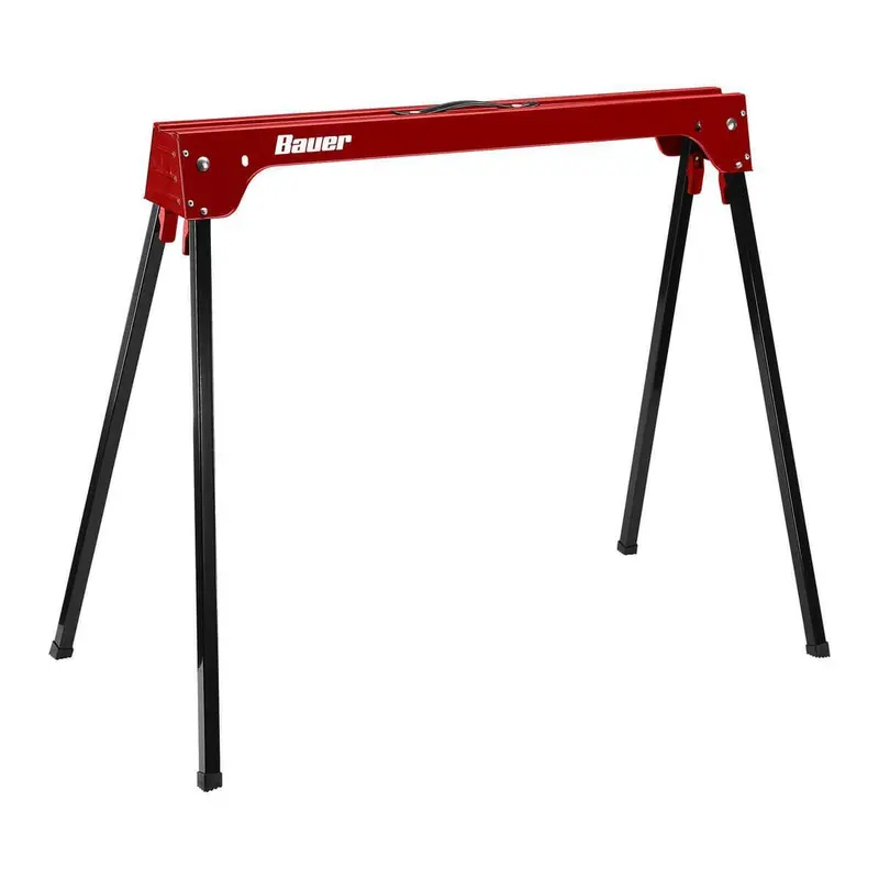 BAUER 29 in. Steel Folding Sawhorse, 600 lb. Capacity